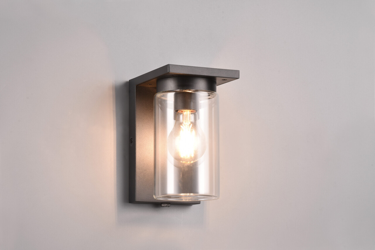 Aplica de perete pentru exterior Ardila, TRIO, 11.5x19 cm, 40W, 1x E27, aluminiu, negru mat - imagine 7